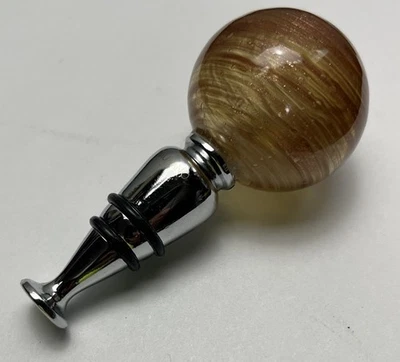 Подлинная пробка для бутылки из муранского стекла — венецианская завиток с золотом, No 111827 - Изображение 1 из 4