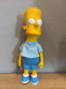 The Simpsons Vintage Bart Simpson 11" Vinyl Plush Doll Toy Groening Dan Dee 1990 - Photo 1/8
