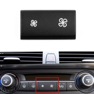 Botón interruptor velocidad viento ventilador aire acondicionado coche para BMW E70 interior negro - Imagen 1 de 5