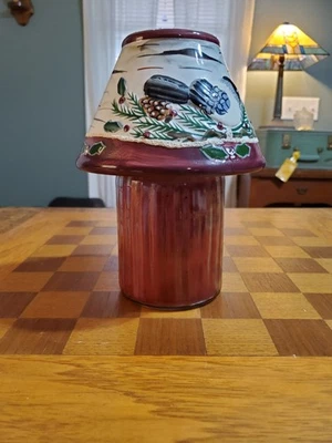 Yankee Candle Holly Bird Navidad Cerámica Tarro Grande Vela Tono Topper Foto 1 de 4