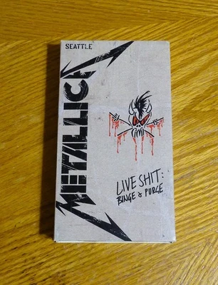 Metallica Live Shit: Binge & Purge Seattle VHS VCR Tape Elektra Pre-Owned - Image 1 of 4