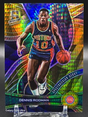 2021-22 Panini Spectra Spectracular Debut Dennis Rodman #175 Gold Asia /10 - Image 1 of 2