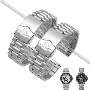 22mm Stainless Steel Watch Band Strap For FORMULA 1 MONACO AQUARACER Bracelet - Picture 1 of 5