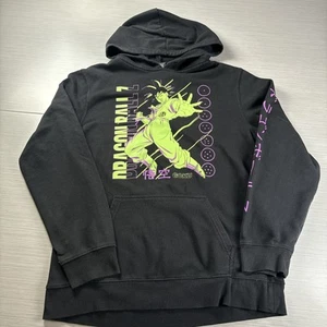Dragon Ball Z Hoodie Mens XL Black Goku Anime Pullover Sweatshirt Toei Animation - Picture 1 of 6
