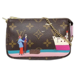 LOUIS VUITTON Monogram Mini pochette Accessoires M62141 Brown/181422 - Picture 1 of 9