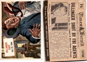 1954 Topps, Scoop, #75 John Dillinger Shot - Picture 1 of 1