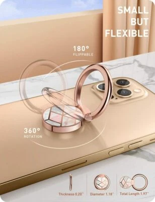 Soporte de anillo para dedo para teléfono celular i-Blason universal soporte magnético montable en automóvil Foto 1 de 4