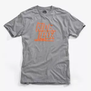 100% T-SHIRT ELLIOT TEE MENS HEATHER GREY motocross mx mtb bike ride 100 percent - Picture 1 of 4