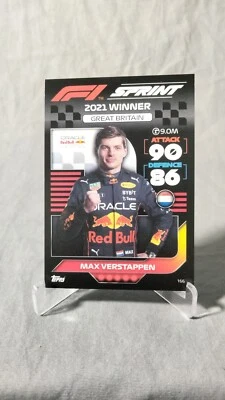 Max Verstappen SPRINT WINNER GREAT BRITAIN 166 Topps F1 Turbo Attax 2022 - Image 1 of 4