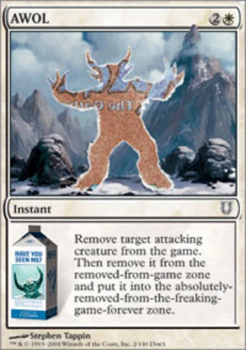 AWOL ~ Near Mint Unhinged MTG Magic UltimateMTG White Card - Image 1 of 1