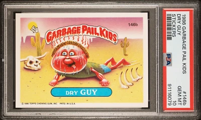 1986 Topps Garbage Pail Kids Series 4 OS4 DRY GUY 146b PSA 10 GEM MINT Card gpk - Image 1 of 2