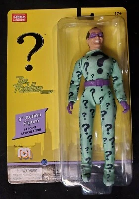 THE RIDDLER- New Classic 8" MEGO Action Batman Villain Figure / DC Comics - Image 1 of 3