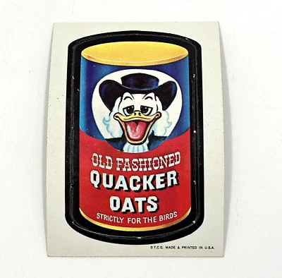 Quacker Oats 1967 Topps Wacky Packages Die-Cut #44 - Nice Rare B - Image 1 of 4