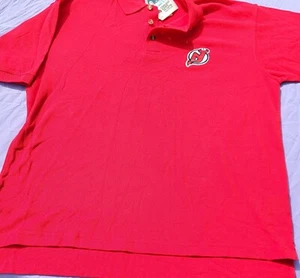 New Jersey Devils Polo Men's XL Red Active by Knights Athletics Fan Streetwear - Picture 1 of 18