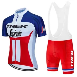 MTB Pro Cycling Jersey Bib Shorts Sets Men Short Sleeve Riding Tops Shorts Kits - Picture 1 of 8