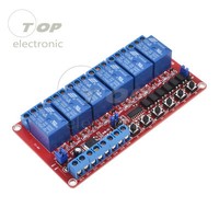 DC 12V 6-Channel Relay Module High/Low Level Triger Self-Lock Relay