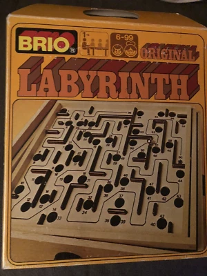 Vtg Brio Sweden Labyrinth 7310 31804 Tilting Maze Game w/ Box & Balls EUC - Image 1 of 2
