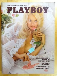 Original Playboy Magazine February 1974 Francine Parks Karen Christy - Picture 1 of 3