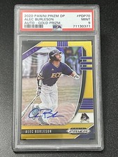 2020 Panini Prizm Draft Picks Gold Prizm Auto 3/10 Alec Burleson #PDP70 Pop 1!