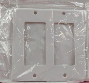 Leviton 80409-W 2-Gang Decora/GFCI Gerätewandplatte: Premium Qualität Duroplast F - Bild 1 von 3