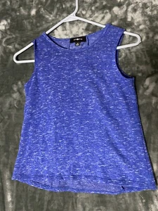 Amy Byer Girls Sleeveless Top Size M 10/12 Blue Sleeveless - Picture 1 of 9