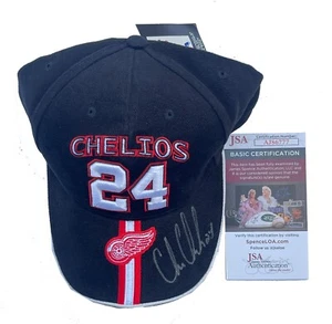 Chris Chelios Signed Detroit Red Wings Hat JSA COA - Picture 1 of 2
