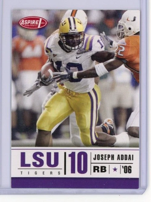 2006 Aspire #13 Joseph Addai RC - LSU / Indianapolis Colts - MINT - Image 1 of 2