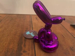Balloon Animal Pop Art Sculpture, Bunny Decor Baby Birthday Metallic, Small - Picture 1 of 40