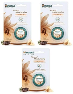 3 X Himalaya Herbal Natural Moisturizing Lip Butter Lip Balm 10gm FREE SHIP Foto 1 de 4