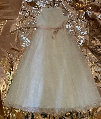 Monsoon GIRL Occasion dress IVORY BRIDAL PROM age 10 yrs wedding party GORGEOUS! - Image 1 of 4