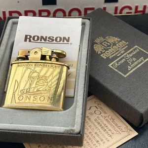 RONSON oil lighter standard 50th anniversary lighter unused imported from Japan - Picture 1 of 11