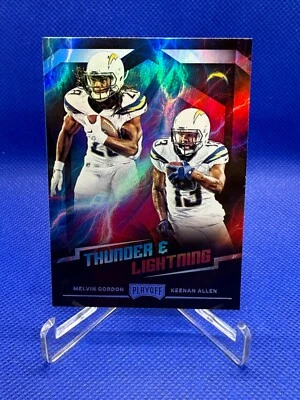2018 Playoff Thunder and Lightning MELVIN GORDON KEENAN ALLEN Los Angeles - Image 1 of 2