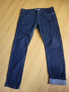 Social Collision Men's Stretchy Punk Skinny Hipster Jeans 32 *hemmed - Picture 1 of 10
