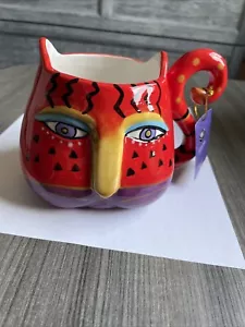 Katzenbecher Laurel Burch 2014 Fantasticat Musterbecher NEU MIT ETIKETT - Bild 1 von 5