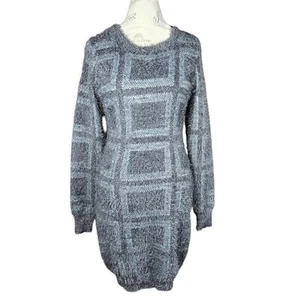 Romeo + Juliet Couture Dress Womens Small Slate Combo Eyelash Knit Sweater - Picture 1 of 12