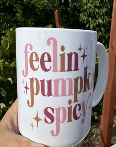 Fellin Kürbis würzige Kaffeetasse, Herbst Halloween Becher - Bild 1 von 3