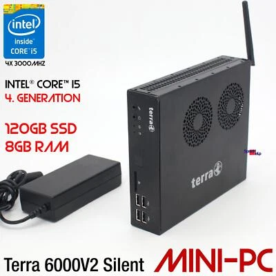 Ordenador Terra Pc-Mini 6000 V2 100946 Intel i5 4590S 8GB RAM 120GB SSD RS-232 - Imagen 1 de 4