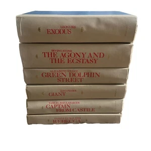 Lot of 6 Vintage Hardcover Novels Books Doubleday No Dust Jackets Giant Exodus - Bild 1 von 11