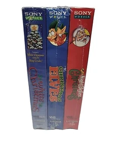 Enchanted Tales 3-Pack Night Before Christmas, Elves, White Christmas VHS Sealed - Bild 1 von 6
