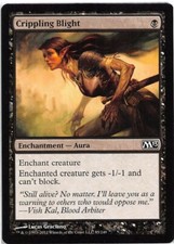 Crippling Blight *PLAYSET* Magic MtG x4 M13 SP