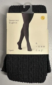 A New Day Sweater Tights Womens Size S/M  1 Pair Charcoal - BRAND NEW! - Picture 1 of 2