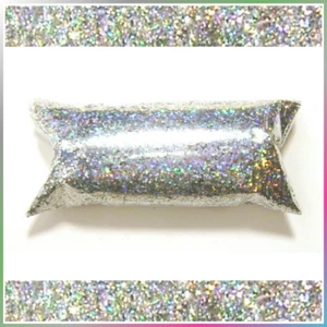 2oz Silver Jewels Holographic Metal Flake .025" Cut, Large Rainbow Flakes (59ml) - Picture 1 of 6