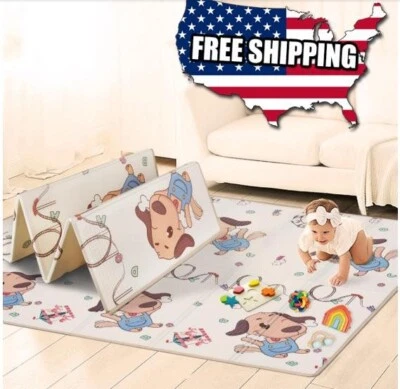 Baby Play Mat/ Foldable and Waterproof/Reversible and Versatile 0.4in thick  1cm - Image 1 of 4