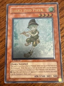 Yugioh! Lucky Pied Piper TAEV-EN021 Ultimate Rare 1st Edition NM - Picture 1 of 6