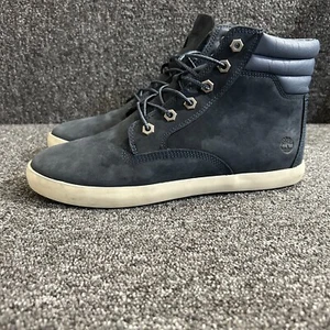 Timberland Dausette High Top Trainer Boots Size Uk 7.5 Navy Blue Ortholite - Picture 1 of 11