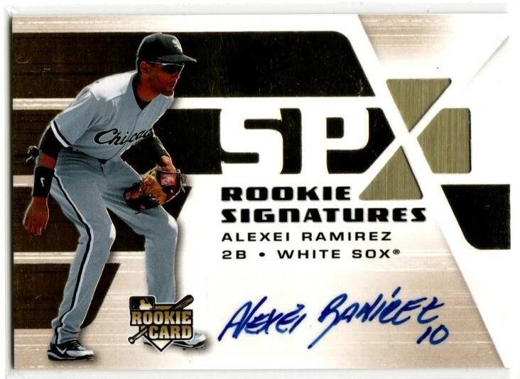 2008 SPX Rookie Signatures Baseball Alexei Ramirez ROOKIE AUTO WHITE SOX - Изображение 1 из 1