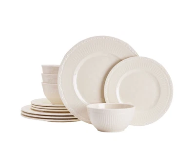 Juego de vajilla exterior melamina campo italiano 12 piezas, servicio para 4 Foto 1 de 4