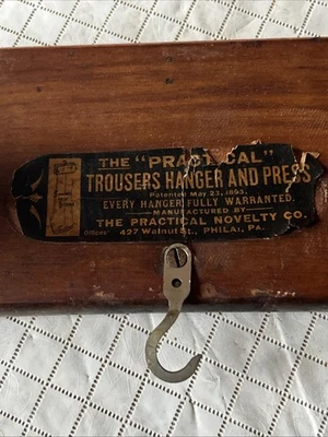 Calças calças calças antigas “práticas” cabide e prensa. Prático novidade Pa - Imagem 1 de 4