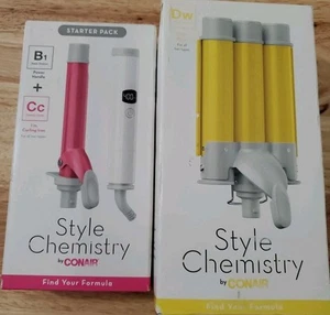 Conair Style Chemistry Starter Kit, Power Handle & Curling Iron Triple Waver - Picture 1 of 2