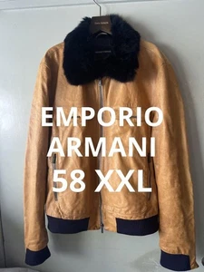Armani leather jacket size 58 - Picture 1 of 24